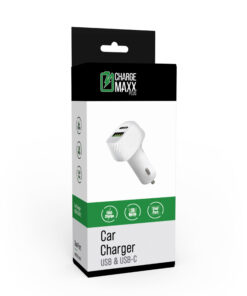 Alternative view of USB-A & USB-C CAR CHARGER